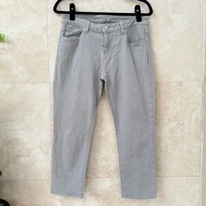 Michael Kors Light Gray Capri Jeans Size 4 Mid Rise Cropped Denim